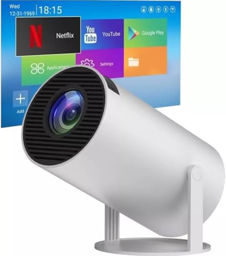 Projetor Smart 4k Portátil Wifi 1080p Hd Hy300 Bluetooth Usb Cor Branco 110v/200v