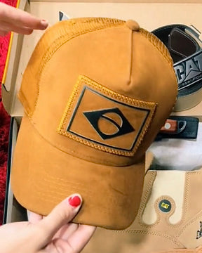 Kit Caterpillar - Botina + Boné + Cinto + Faca (Oferta do trabalhador, Só Hoje!)