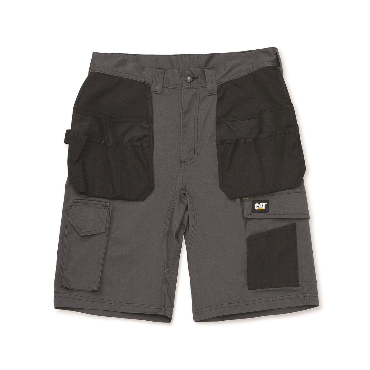 Shorts de Bolso Essenciais com Stretch  Cinza Escuro